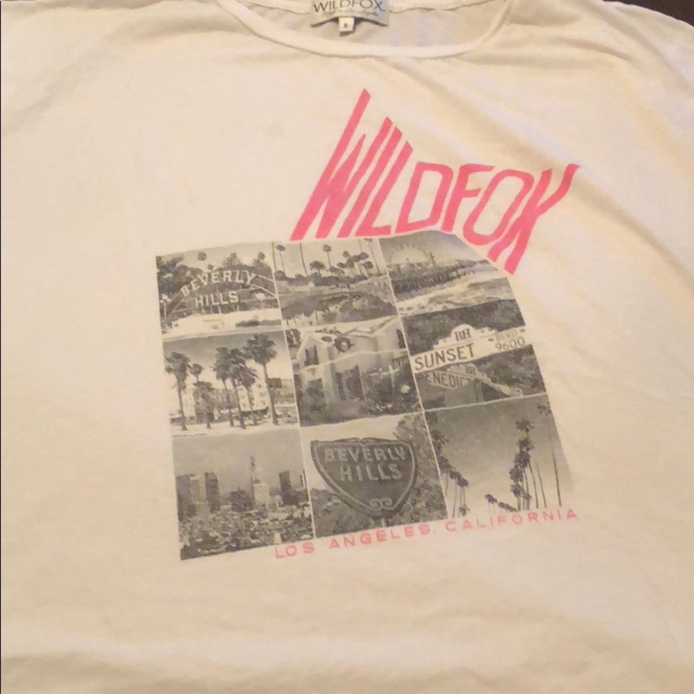 Wildfox Couture White RARE graphic oversized tee